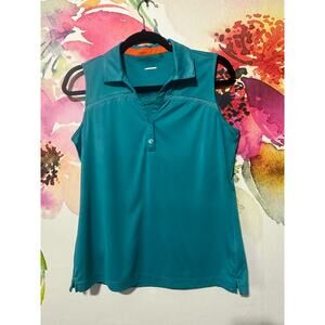 EP Pro Golf Sleeveless  Polo - Color Blue - Size Medium